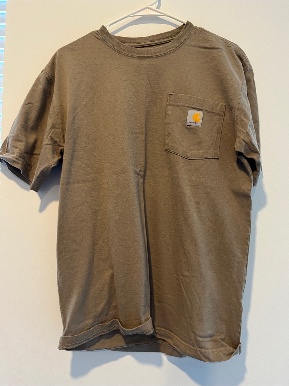Carhartt Short-Sleeve Pocket Tee in Olive Brown